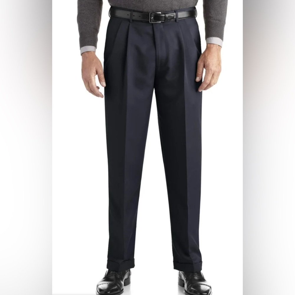 GEORGE Mens Navy Blue Relaxed Fit Pants